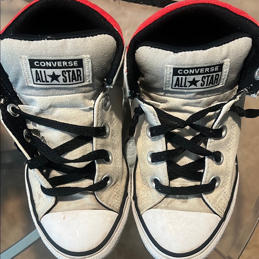 Converse All Star White and Black Sneakers